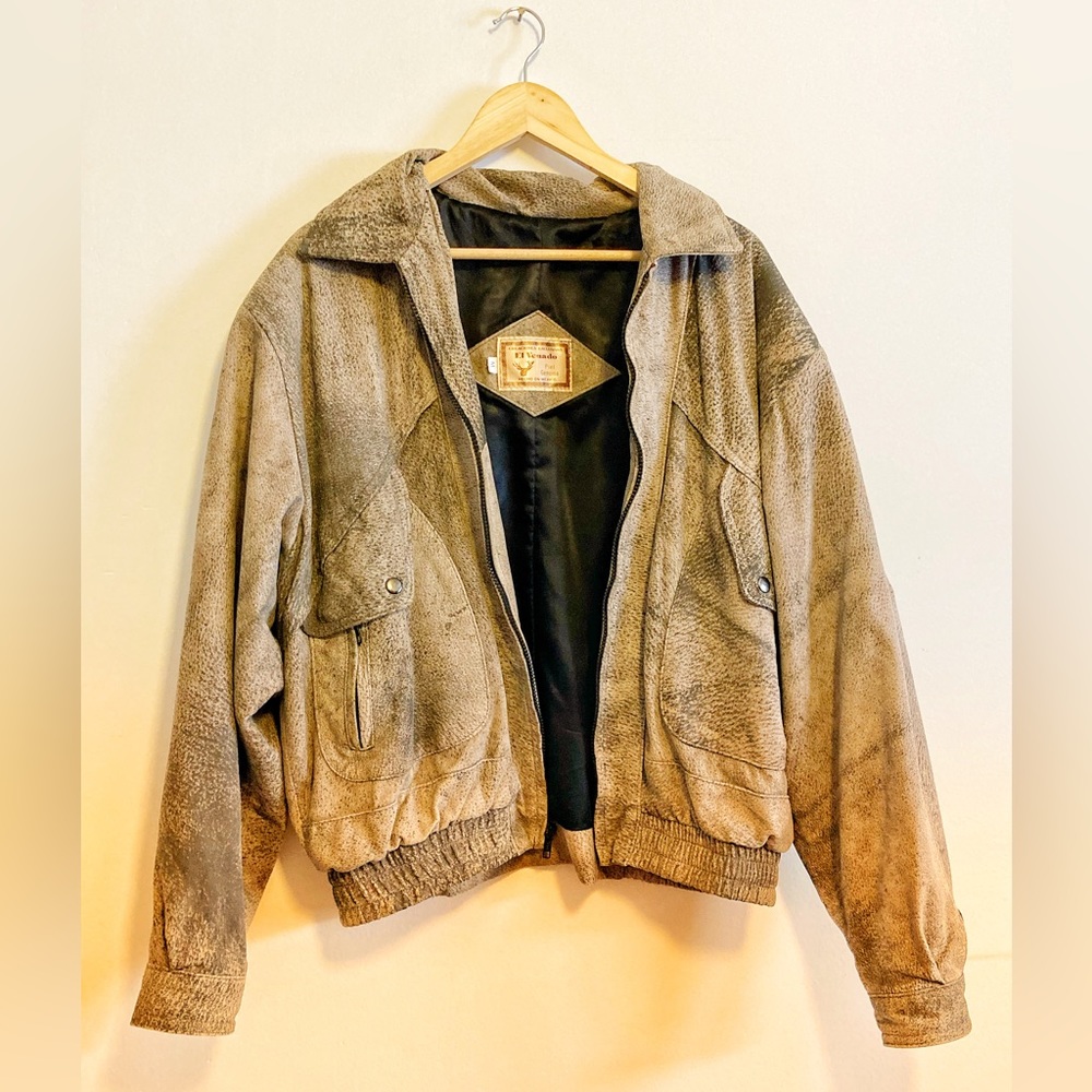 Vintage El Venado Suede Bomber